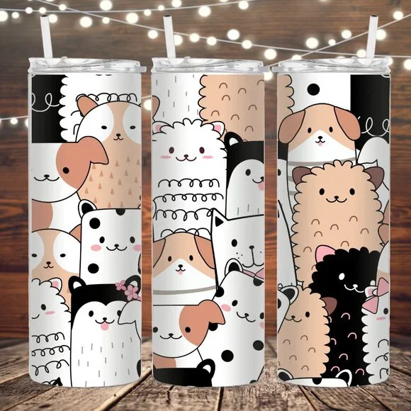 Fuzzy Animals Metal Insulated Tumbler - Picture 1 of 1